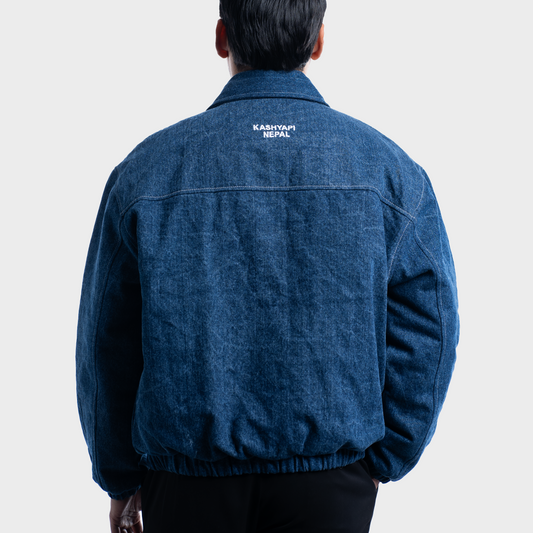 Denim Puffer Jacket