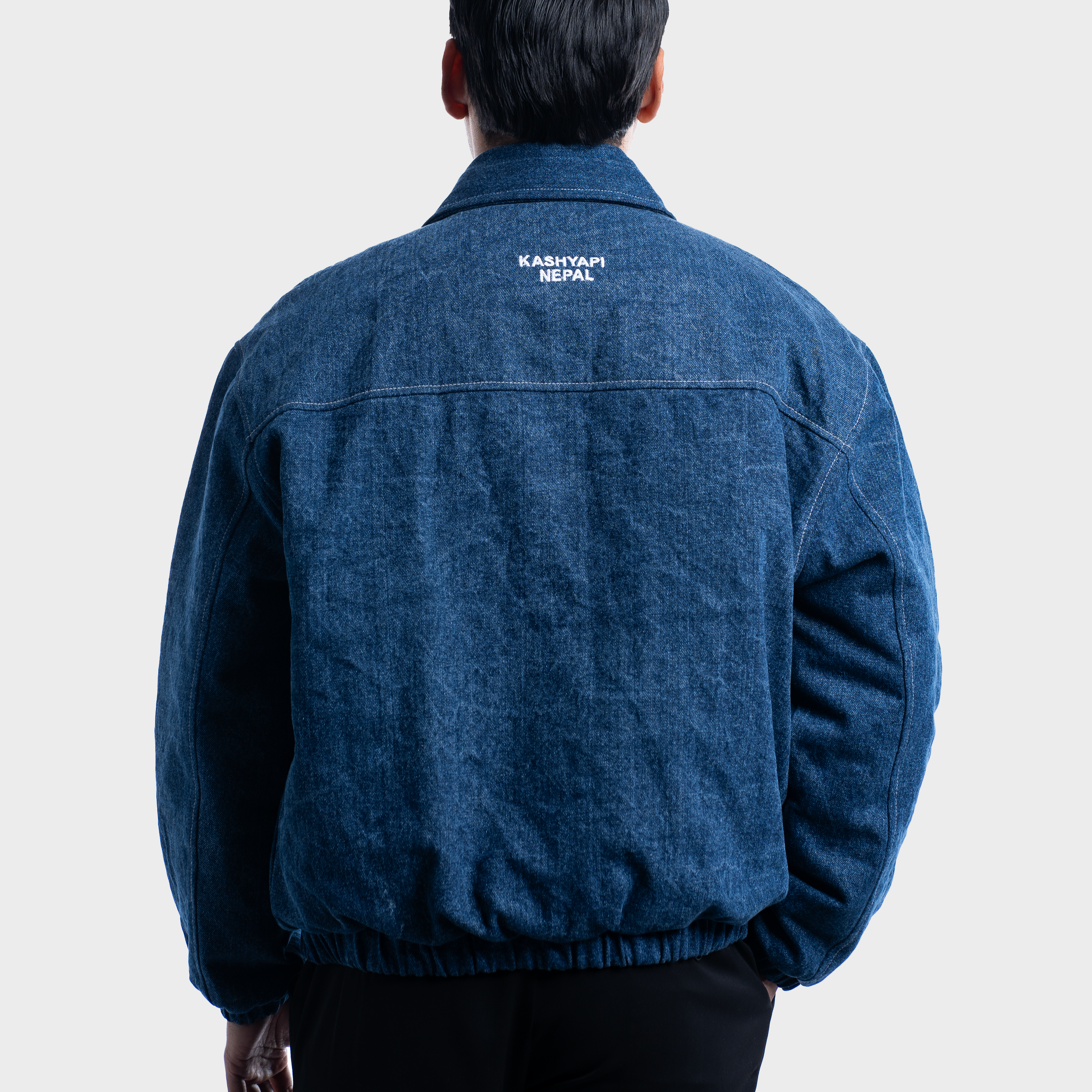Denim Puffer Jacket