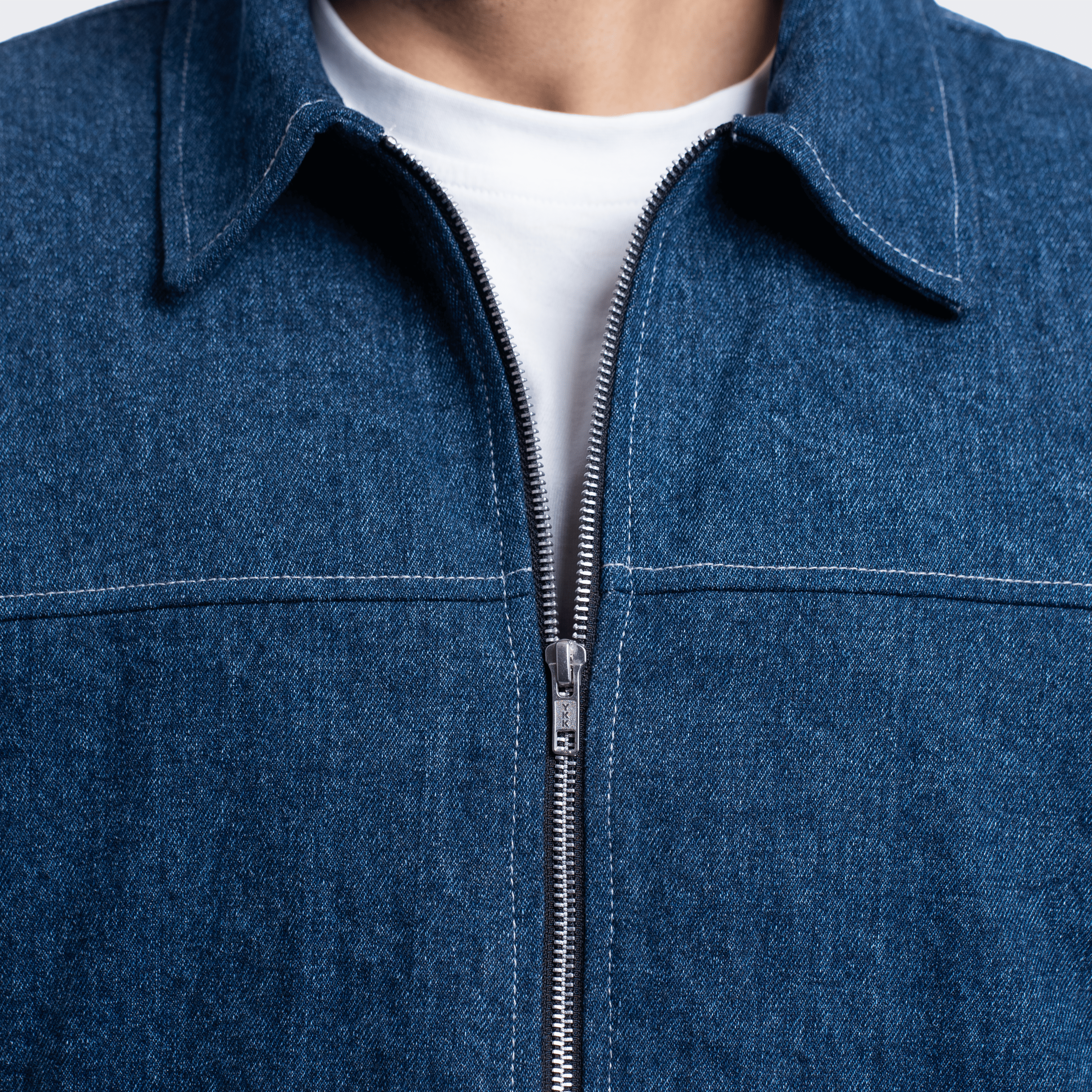 Denim Puffer Jacket
