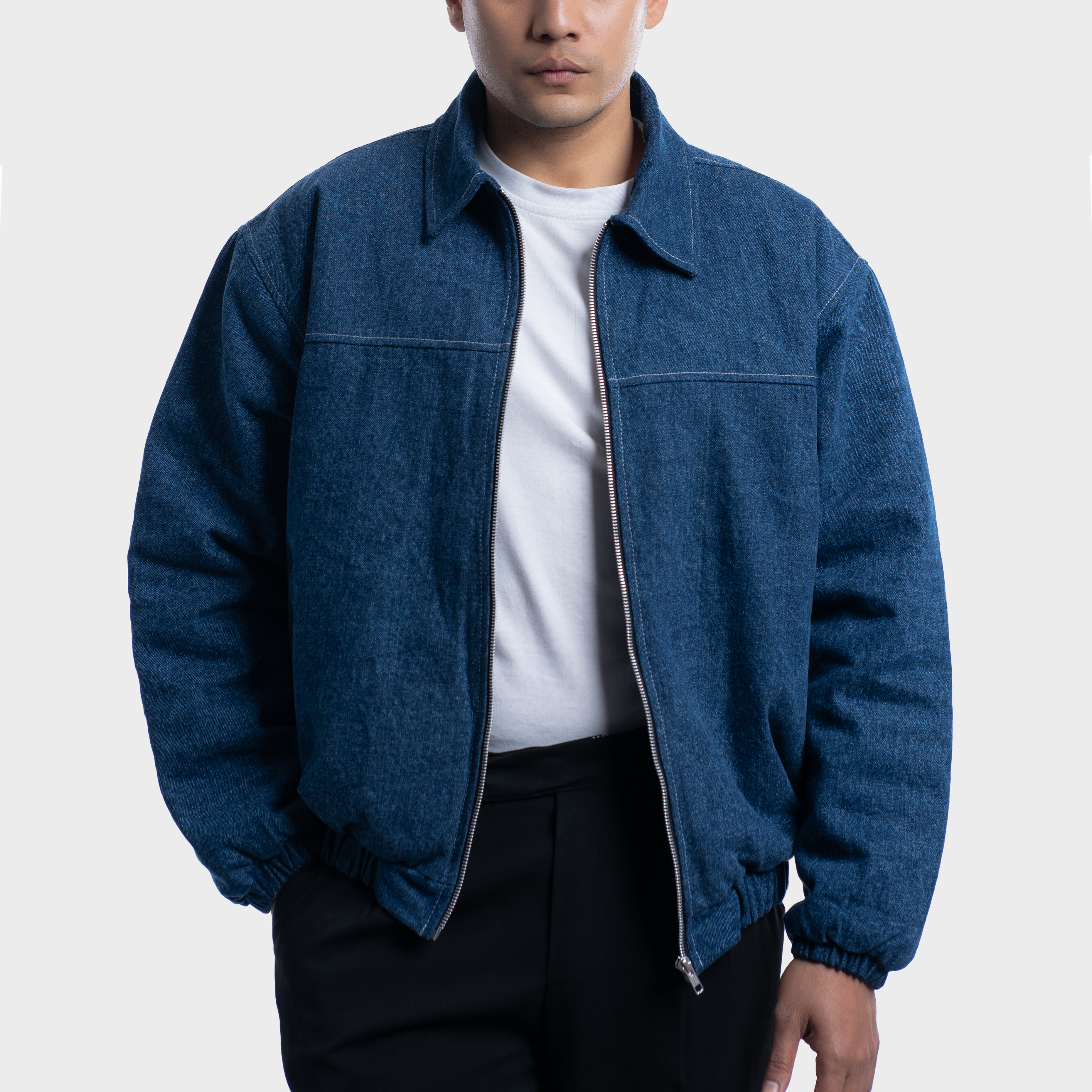 Denim Puffer Jacket